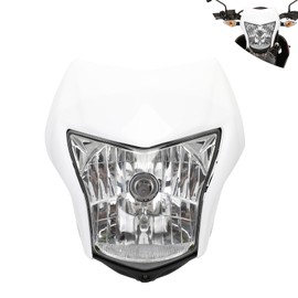 BAOUFF Front Headlight for Hawk 250,Dirt Bike Head Light Kit for Hawk 250cc/Hawk 250CC All Years - White