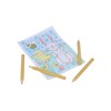 HENBRANDT Single Eco-Friendly Mini Easter Colouring Set with 6 Sheets