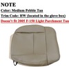 NLQR Front Driver Bottom Replacement Seat Cover Beige Tan HW