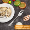 36 Pcs Oyster Fork Appetizer Seafood Forks Portable Stainless Steel