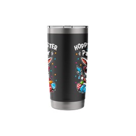Hoppy Easter Painter Funny Easter Sunday Egg Dyeing Hunting Stainless Steel Insulated Tumbler