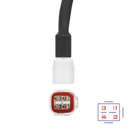 OBD2 Adapter Cable,Motorcycle Diagnostic Scanner Cable OBD 4 Pin Diagnostic Adapter to OBD2 Fault Code Reader Motorcycle Scanner Fit for Yamaha