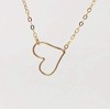Heart Outline Necklace available in gold fill or rose gold