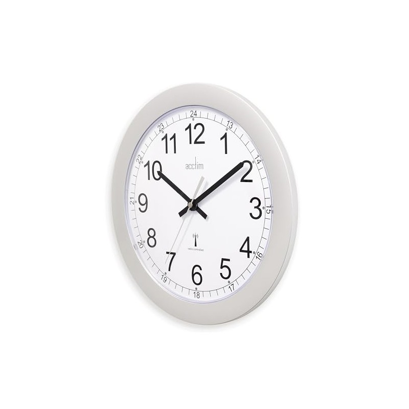 Acctim Forimia RC Wall Clock 30cm Silver 74417