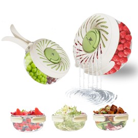 2 Pcs Multi Purpose Drain Basket with Lid, Collapsible Handle 2 in 1 Draining and Preservation Basket, Fruit Washing Bowl with Strainer, Colander for Suitable for Wash Berry, Vegetables