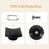 IWIWE 1727 Replacement Lid Knob Without Vent for Rena ware