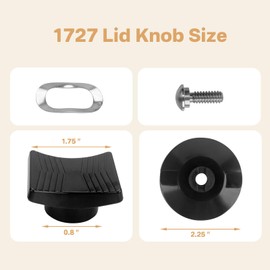 IWIWE 1727 Replacement Lid Knob Without Vent for Rena ware Stainless Cooking Lid Knob Replacement