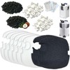 beaufan 16-Set Aquarium Filter Replacement Media Compatible with SUNSUN Canister