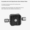 Koolehaoda QR-50B Quick Release Plate Clamp Double Clamp Adapter Compatible