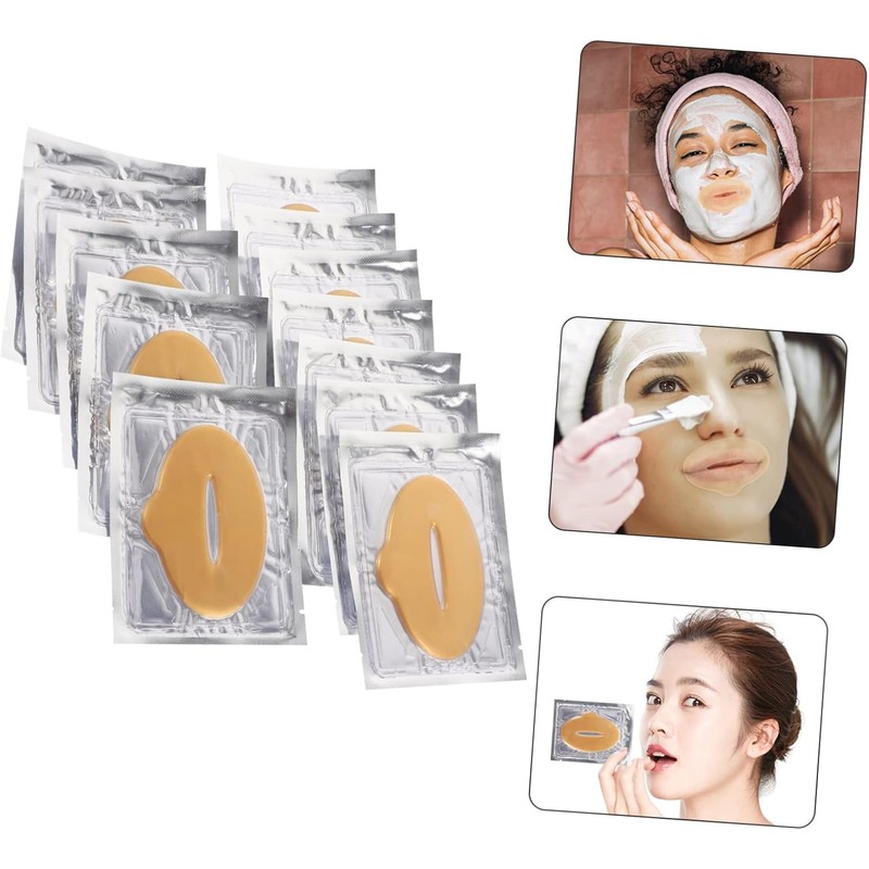 25 Piezas Mascarilla Labial de Gel Hidratante para Labios Secos