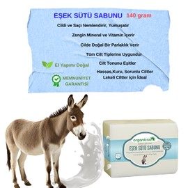 Organicsun Doğal Eşek Sütü Sabunu 140 Gr Tüm Cilt Tipleri İçin Anti Aging Etkili B ve E Vitaminli