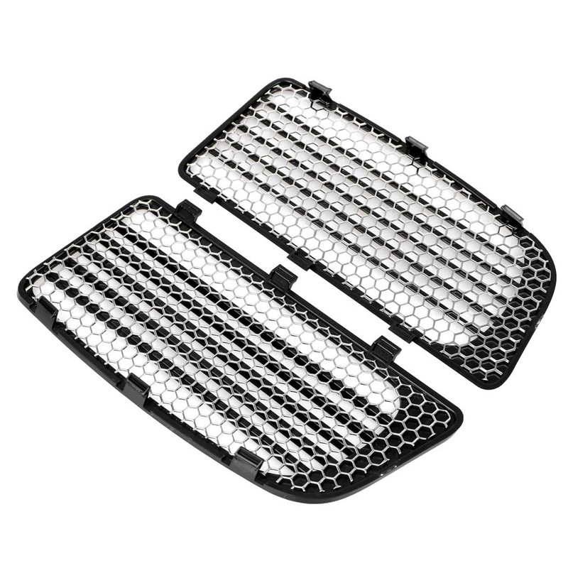 Pair Motorcycle Accessory: Radiator Grills & Screens For Harley Twin