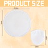 BAOZOON 12 Pcs White Foldable Flying Disc Fans with Bag