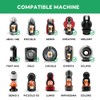 Capsules rechargeables filters à dosettes de café réutilisables compatible with