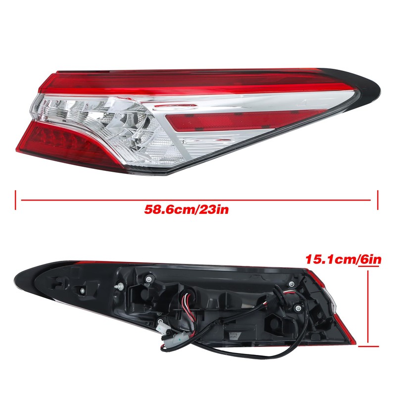 labwork Right Outer Tail Light Replacement for Toyota Camry XSE