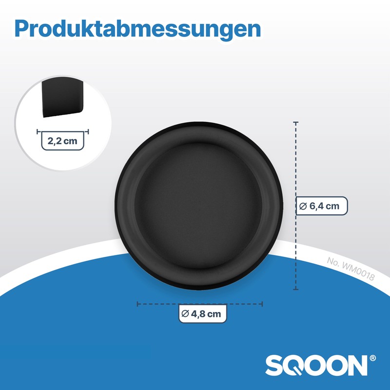 SQOON® Vibration Damper for Washing Machines, Pack of 4, Universal