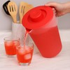 Water Pitcher with Lid 1 Gallon Pitcher, Freezer/Dishwasher Safe, BPA