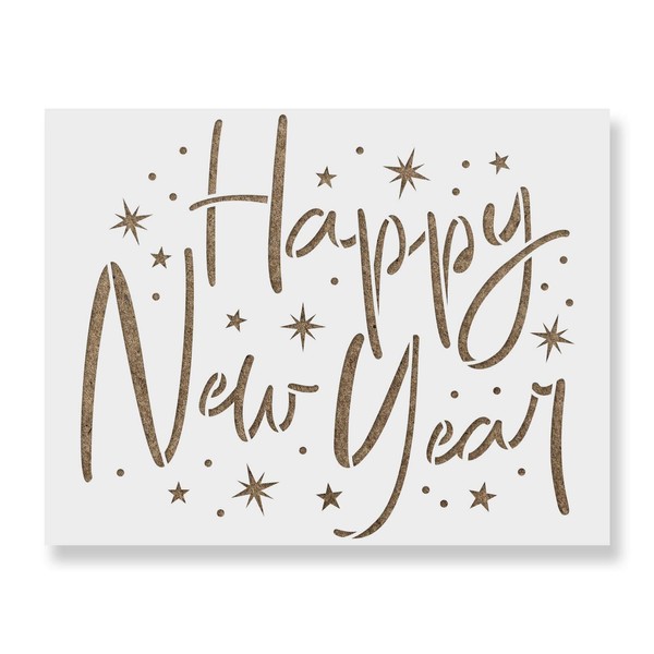 Happy New Year Stars Stencil - Ring in The New