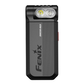 FENIX SW05R-Red, Black Body | White and Red LEDs | Rechargeable Inspection & Security Torch | 150 Lumen | 39m | 49 Hrs Max | 3 Level White Light | 10 Lumen Red Light | 200 Degree Rotating Head | IPX6