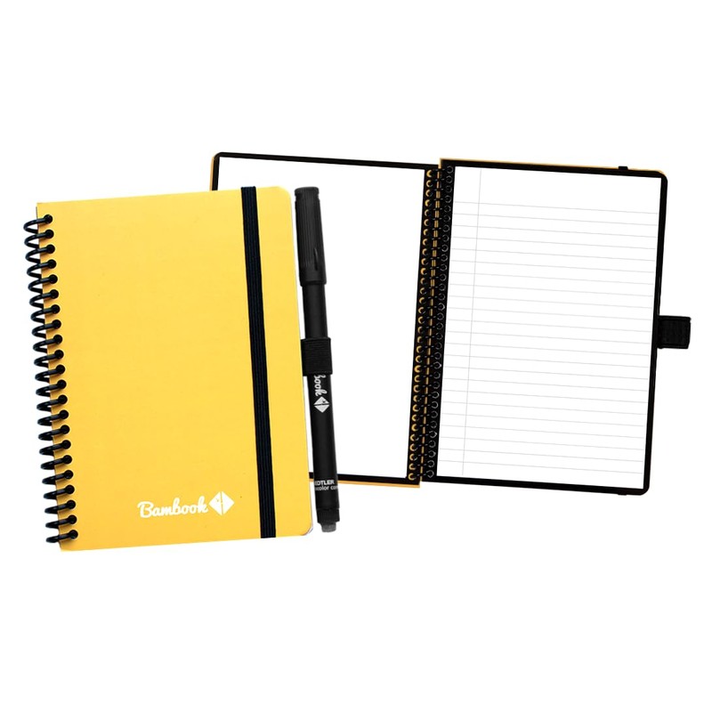 BAMBOOK Colourful Notebook - Yellow - A6 - Blank &