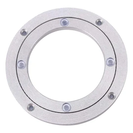 ochun Rotating Table Round Shelf Aluminum Alloy Rotating Turntable Smooth Rotating Plate for Tabletop Display Turntable (8 inch x 8.5 mm)