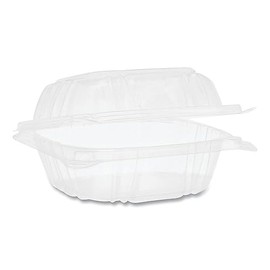 Pactiv Evergreen Sensation SmartLock Clear Hinged Lid Containers, 5.24 x 5.25 x 2.57, Clear, 375/Carton (YCI820500000)