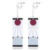 KitsKap Tanjiro Earrings Hanafuda Tanjiro Cosplay Earrings Anime Jewelry Accessories