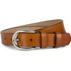 styleBREAKER 03010115 Unisex Slim Genuine Leather Belt Plain Colours with