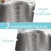 Newness Stainless Steel Measuring Jug with Handle – 3 Measuring