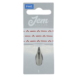 PME JEM Round Piping Nozzle no. 1, Silver