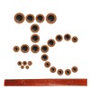 Instrument Clinic Alto Saxophone Pad Set with Shellac Stick, Pads