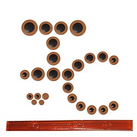 Instrument Clinic Alto Saxophone Pad Set with Shellac Stick, Pads Assembled in USA! (Selmer Mark VII)