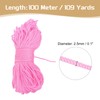 Rebower Macrame Cord 2.5mm x 100M, Polyester Macrame Rope Twisted