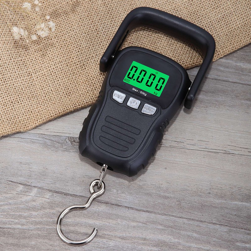 Electronic Hook Scale Portable Digital Hanging Scale Built in Tape