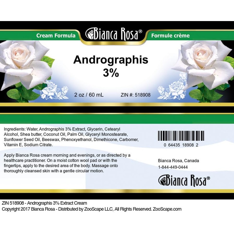 Andrographis 3% Cream (2 oz, ZIN: 518908)