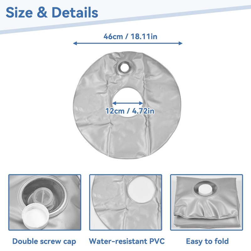 Frdhee 2PCS 18" Water Bags for Feather Flag Base, Upgraded