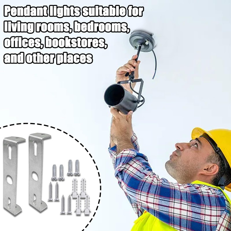Light Fixture Ceiling Bracket, 2 Pack Pendant Light Bracket 95mm