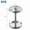 Brushed 18/8 Stainless-Steel Toothbrush Holder Stand: Rustproof Bathroom Countertop Organizer,