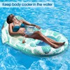 COOLCOOLDEE Pool Lounge Float with Canopy UPF50+,Extra Large Pool Floats