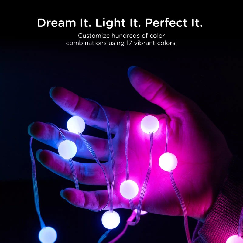 Enbrighten 30ft Color Changing Bubble Lights 2 Strings x 90