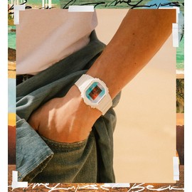 G-SHOCK Men's DW5600TL-7D Digital Watch, White, 48.9 x 42.8 x 13.4 mm