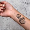 4 x 'Clams' Temporary Tattoos - Water Resistant, Skin-Safe, Non-Toxic