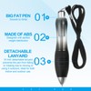 PATIKIL 5 Pcs Big Fat Pens, Black Heavy Weighted Ballpoint