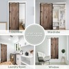 Haciadan Wooden Barn Doors Doorway Curtains Rustic Farmhouse Brown Doorway