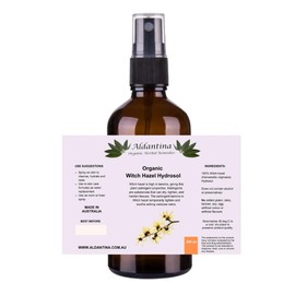 Organic Witch hazel Hydrosol (250 ml) - steam distilled from Witch hazel bark and twigs -