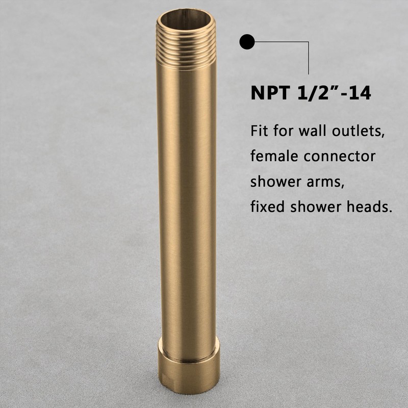 Shower Extender Arm, BSTIIU 8 Inch Extension Arm for Overhead