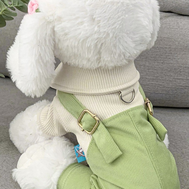 Dog Overalls Keep Warm Free Movement Soft Puppy Jumpsuit Fashionable