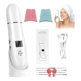 Limpiador Ultrasónico Scrubber Facial Skin Peeling Portatil Todo Tipo De Piel Día/noche