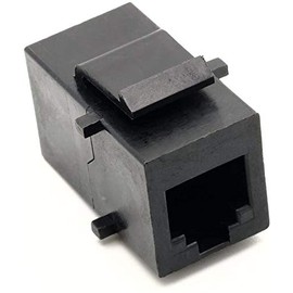 RiteAV Black RJ11 Phone Keystone Jack Female to Female