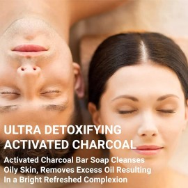O Naturals Paquete De 3 Jabones De Carbón Activado Negro En